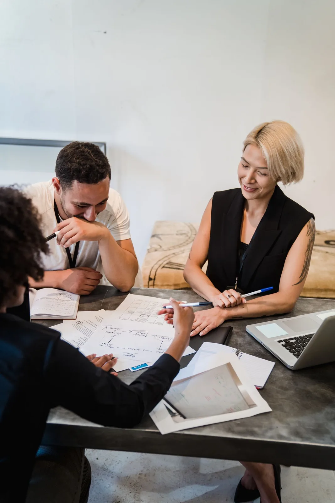 Gemeinsam einen Plan anhand von Diagrammen erarbeiten